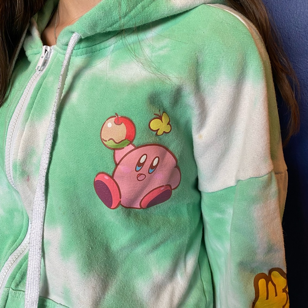 Kirby Green Tie-Dye Hoodie